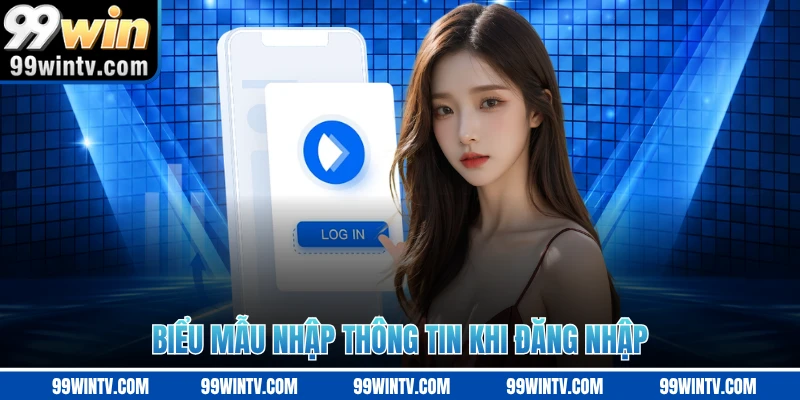 Biểu mẫu nhập thông tin khi đăng nhập
